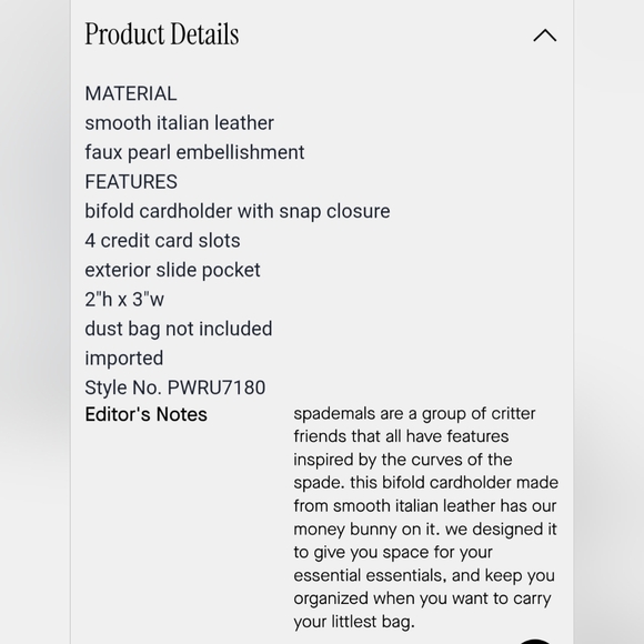 Kate Spade Spademals Money Bunny Wallet - Picture 9 of 9